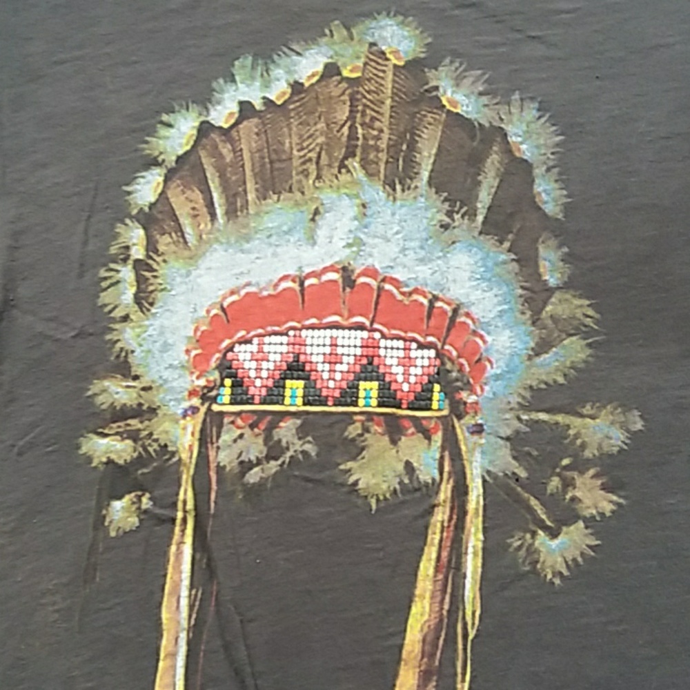 ❤Adaptation graphic tee with fringe bottom - Picture 4 of 7